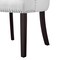 Homeroots Set of Two White And Espresso Tufted Faux Leather Dining Side Chairs 543524 - alternate 9