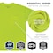 Ergodyne M Lime Non-Certified Hi-Vis T-Shirt 8092 - alternate 6