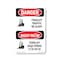 Signmission Safety Sign, OSHA Danger, 24" Height, Forklift Traffic Bilingual OS-DS-D-1824-VV-1265 - alternate 1