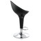 Elama 2 Piece Adjustable Plastic Bar Stool in Black with Chrome Base ELM-513-BLK - alternate 7