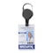 Sicurix No-Twist Carabiner ID Card Reel with Slot Hook, Black, 6PK 68434 - alternate 6