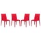 Leisuremod Weave Mace Indoor/Outdoor Dining Side Chair, Red, 4PK MC19R4 - alternate 1