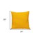 Homeroots 20" Yellow Cotton Throw Pillow With Texture 529311 - alternate 5