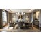 Z-Lite Breton Matte Black 8 Light Chandelier 3048-8MB - alternate 7