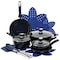 Oster Hawke 14 Piece Ceramic Nonstick Cookware Set in Dark Blue 141073.14RR - alternate 1