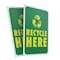 Signmission Recycle Here, Plastic Signs Only 24 Inch x 36 Inch, Corrugated Plastic, 2PK CSB-2436-2PACK-30419 - alternate 1