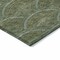 Homeroots 8' X 10' Olive Green Fern Green And Silver Geometric Washable Indoor Outdoor Area Rug 615215 - alternate 9