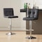 Simple Deluxe Bar Stools Set of 2, PU Leather Adjustable Swivel Barstools, Armless Adjustable Kitchen Counter Hei 3A88CHAIR8100BLK02 - alternate 8