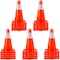 Vevor Traffic Safety Cones PVC Parking Cones 18" W/ 1 Reflective Collars 11" X 11" Red PVC Base, 20PK CC-A45-20PCS - alternate 1