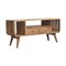 Homeroots 43in Brown Solid Wood Enclosed and Open Storage TV Stand 727854 - alternate 10