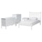 Baxton Studio Denita Bedroom Set with Chest, White, Twin 271-14733-14743-14741-14739-ZORO - alternate 1