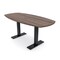 Skutchi Designs Arc Boat Conference Table With Power, 36 in W, 72 in L HAR-ABOT-36X72-T.BK-H3041-NA - alternate 1