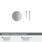 Amerock Grail 1-1/4 inch (32mm) Diameter Satin Nickel Cabinet Knob, 25PK 25VMP37330G10 - alternate 4
