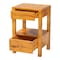 Bali & Pari Azmi Modern and Contemporary Natural Light Mappa Real Burl Wood 2-Drawer Nightstand 249-13923-ZORO - alternate 9