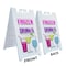 Signmission Frozen Drinks, A-Frame & 2 Decals Installed, Heavy-Duty Plastic Frame SBHD-D-2436-Frozen Drinks - alternate 5