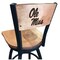 Holland Bar Stool Co 30" Blk Wrinkle Ole' Miss Swivel Bar Stool, Laser Engraved Back L03830BWMedMplAMssppUMedMpl - alternate 1