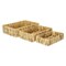 Homeroots Set of Three Natural Water Hyacinth Rectangular Baskets 571503 - alternate 18