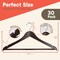 Lifemaster Cherry Wooden Clothes Hangers, Durable, Non-Slip, Space-Saving, 360 Deg Swivel Hook, 30PK CMPWH30CY - alternate 14
