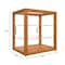 Koolmore 20 In. Artisan Wooden Bakery Square Display case, 2.5 cu ft, light wood color 3 Tiers KM-BDW-20L - alternate 10