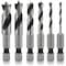 Neiko 6 Piece Brad Point Drill Bit Set, 0.25 in Quick Change Hex Shank 11401A - alternate 1