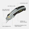 Stanley Utility Knife Utility, 6 1/2 in L 10-788 - alternate 20