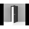 Sartodoors Solid French Door 36 x 84in, Quadro 4111 Matte Black, Single Regular Panel Frame Trims Handle QUADRO4111ID-BLK-3684 - alternate 10