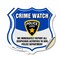 Signmission Neighborhood Crime Watch Shield Sign We, 4 inch X 4 inch, Vinyl Decal, 2PK SHI-D-2PACK-4-388 - alternate 1