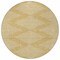 Homeroots 8' Gold And Ivory Round Geometric Washable Indoor Outdoor Area Rug 598570 - alternate 7
