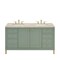 James Martin Vanities Chicago 60" Double Vanity, Smokey Celadon, w/ 3 CM Tajnar Eclos Top 503-V60D-SC-3TJR - alternate 1