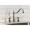 Kingston Brass Double-Handle Widespread Kitchen Faucet, Polished Nickel KB1796BPLLS - alternate 6