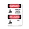 Signmission Safety Sign, OSHA Danger, 7" Height, Forklift Traffic Be Alert Bilingual, D-57-VI-1265 OS-DS-D-57-VI-1265 - alternate 1