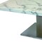 Homeroots 51" White And Silver Genuine Marble And Stainless Steel Pedestal Coffee Table 554309 - alternate 7