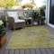 Homeroots 10' X 14' Gold Green And Gray Abstract Washable Indoor Outdoor Area Rug 603592 - alternate 9