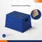 4Dock Polyethylene Step Stool - 1 Step, 500 lbs Load Capacity, 14.6 in Overall Height, PE, Blue ST001 - alternate 3