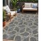 Homeroots 5' X 8' Charcoal And Gold Geometric Washable Indoor Outdoor Area Rug 613483 - alternate 1