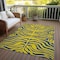 Homeroots 5' X 8' Yellow And Blue Animal Print Washable Indoor Outdoor Area Rug 600715 - alternate 9