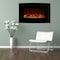Northwest 36-Inch Wall Mounted Electric Fireplace Curved Glass Heater with Removable Stand 80-WSG032 - alternate 1