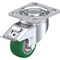 Blickle Swivel Plate Caster, PU, 3-1/8", Brake LH-ALST 82K-14-FI - alternate 1