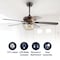 Jonathan Y Joanna 52" 3-Light Bronze Crystal LED Ceiling Fan With Remote, Oil Rubbed Bronze JYL9702A - alternate 14