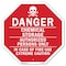 Signmission Danger Chemical Storage Authorized, 6 Inch X 6 Inch, Plastic Sign OC-P-6-34 - alternate 1
