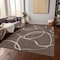 Homeroots 5' X 8' Brown And Beige Abstract Washable Indoor Outdoor Area Rug 597464 - alternate 9
