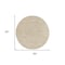Homeroots 8' Ivory And Gold Round Abstract Indoor Outdoor Area Rug 572568 - alternate 8