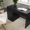 Martha Stewart Kayden Single-Drawer Desk w/3 Drawer File Cabinet in Black w/Oil Rubbed Bronze Hardware KHO-23042-TBFC-BK-BK-MS - alternate 9