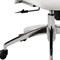 Homeroots White and Silver Adjustable Height Swivel Rolling Office Chair 554029 - alternate 6