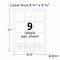 Avery Laser/Inkjet Media Labels, Inkjet/Laser Printers, 2.75" x 2.75", Matte White, 630PK 05196 - alternate 11