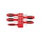 Tekton Slotted Screwdriver Set with Red Modular Organizers - 4 Inch Shanks, 5-Piece (1/8 - 3/8 in.) DWA90101 - alternate 1