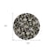 Homeroots 8' Black Beige And Ivory Round Floral Washable Indoor Outdoor Area Rug 597802 - alternate 8