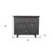 Homeroots 30" Gray Solid Wood Four Drawer Nightstand 488764 - alternate 3