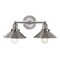 Jonathan Y July 17.5" 2-Light Industrial Farmhouse Metal Vanity Light, Nickel JYL7427B - alternate 1