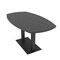 Skutchi Designs Arc Boat Conference Table, 36 in W, 60 in L, Grey HAR-ABOT-36x60-DOU.BK-WA7949 - alternate 1